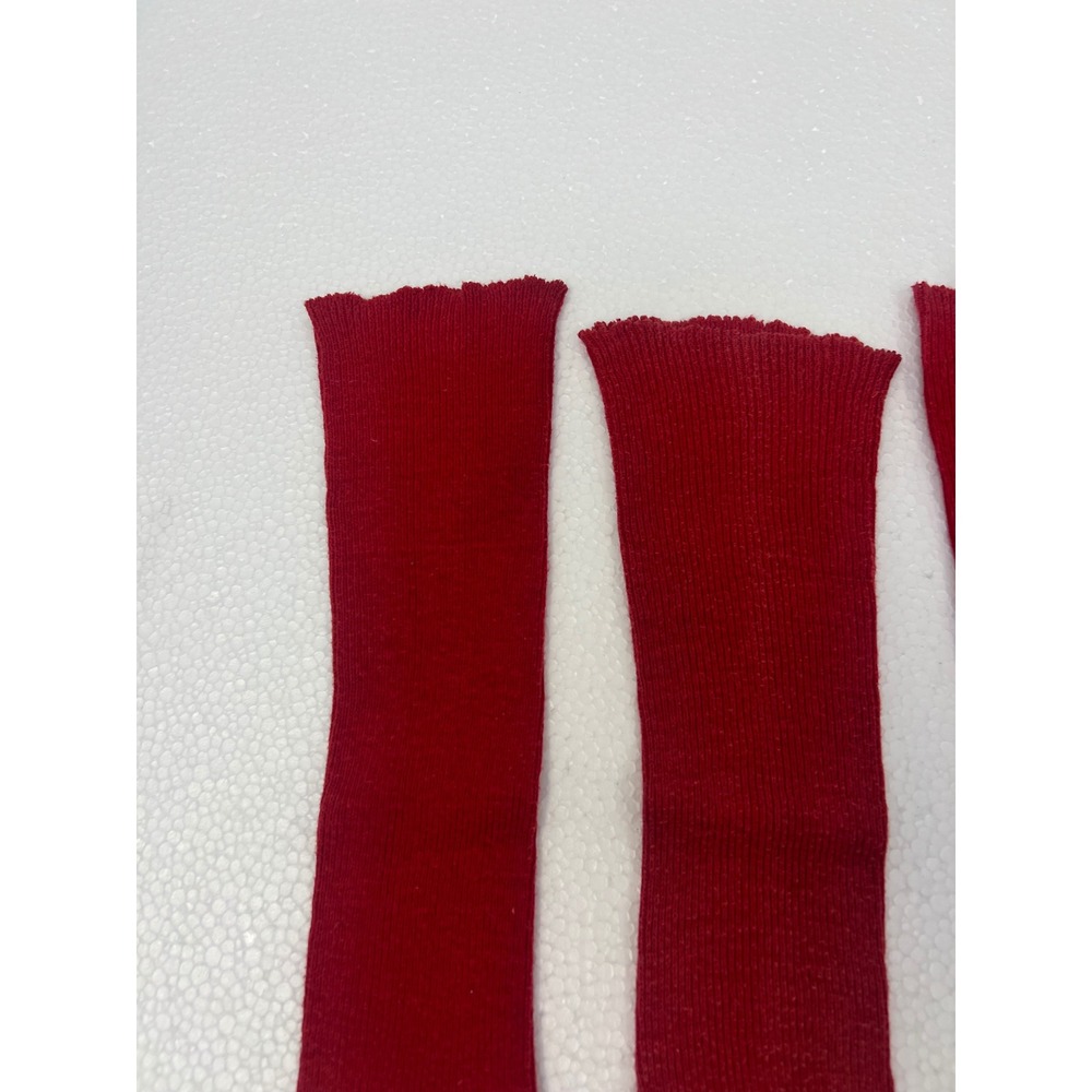 Vintage Baseball Stirrup Socks Lot Red White Striped Retro Athletic Tube High - Picture 2 of 11